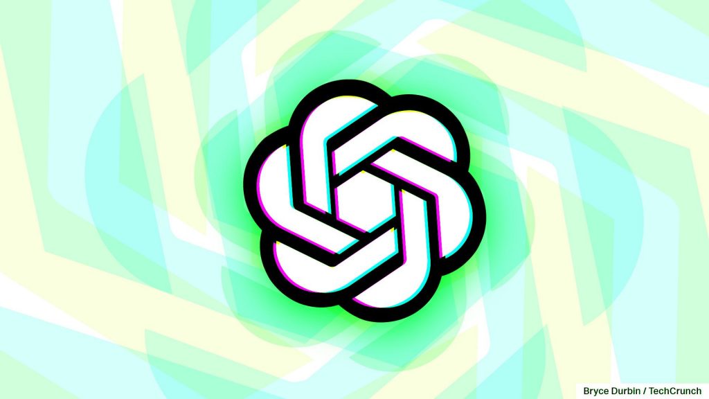 Logotipo estilizado con formas entrelazadas en un fondo de colores suaves.