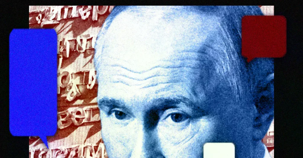 Ilustración sobre propaganda digital