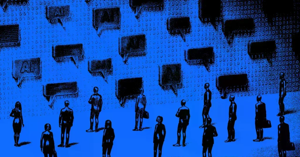 Ilustración sobre inteligencia artificial