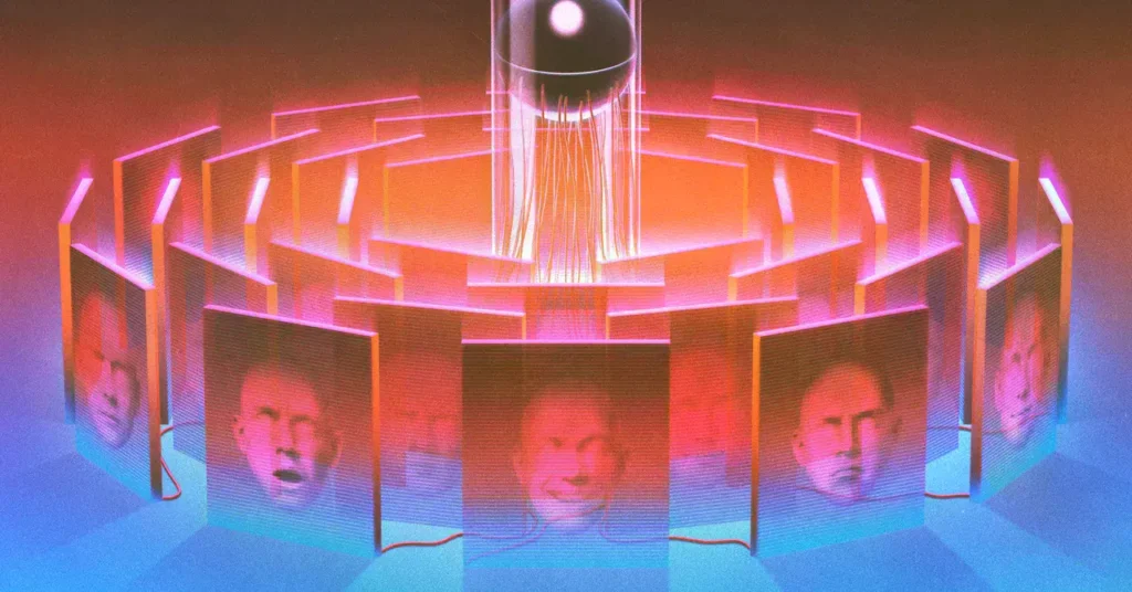 Ilustración de Nico H. Brausch para el artículo de WIRED.