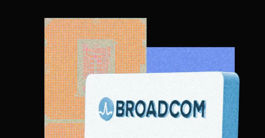 Ilustración de tecnología de redes para chips de IA