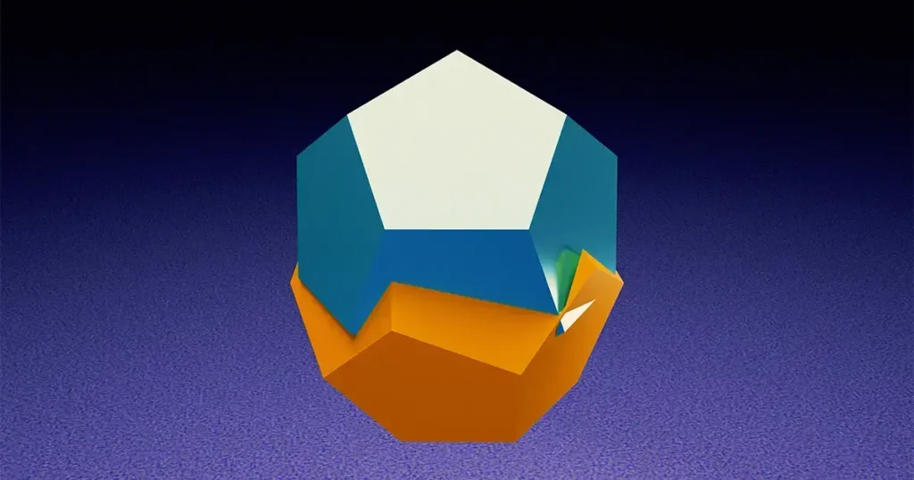 Representación visual del Noperthedron, el primer poliedro convexo que no puede pasar a través de sí mismo.