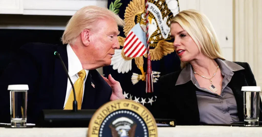 Donald Trump durante un acto público