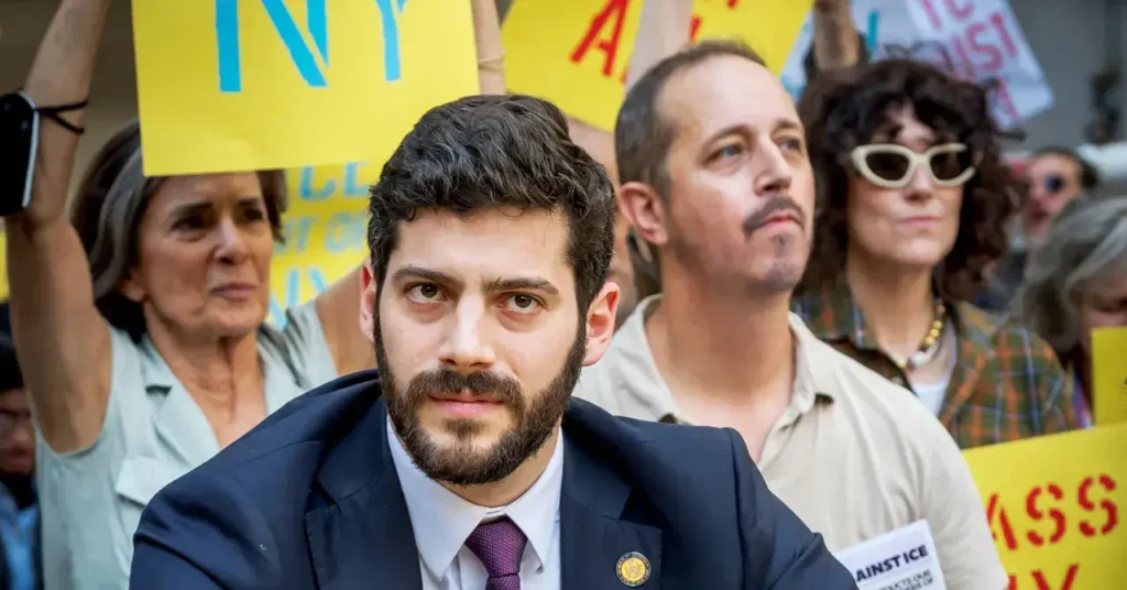 Alex Bores, miembro de la Asamblea de Nueva York y candidato al Congreso