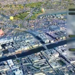 Mapa geoespacial interactivo de Raleigh procesando datos de sensores en tiempo real