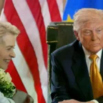 Ursula von der Leyen, presidenta de la Comisión Europea, con Donald Trump