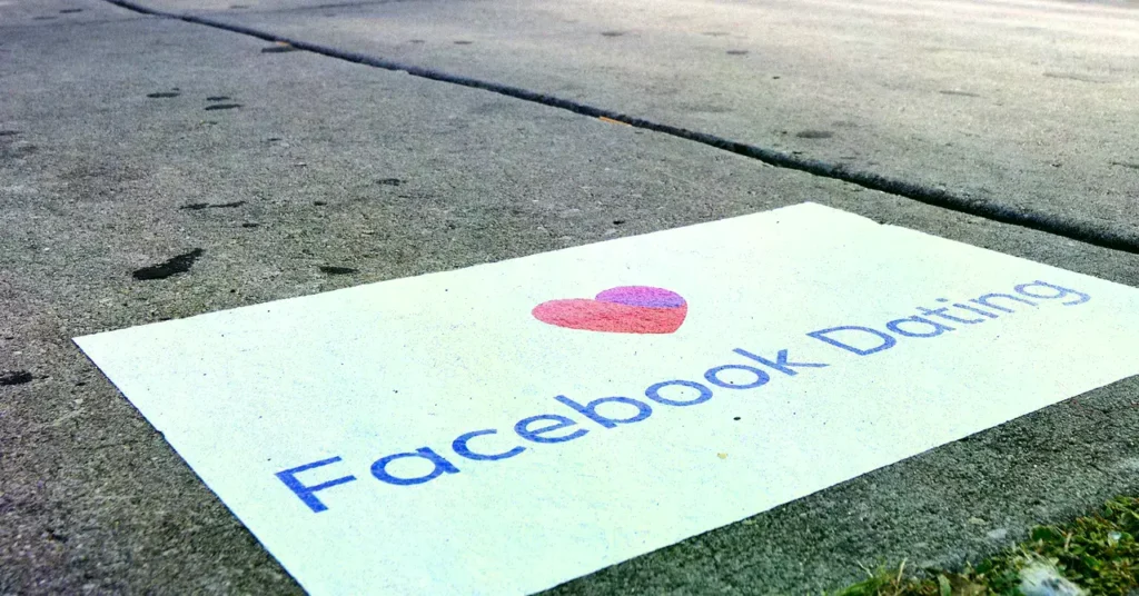 Ilustración conceptual de una aplicación de citas en un teléfono móvil.