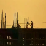 Trabajador en una obra de construcción