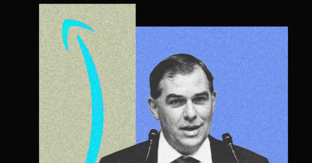 Foto-ilustración del CEO de AWS, Matt Garman.