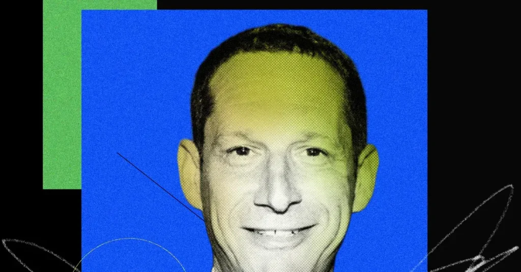 Foto-Ilustración del alcalde Daniel Lurie.