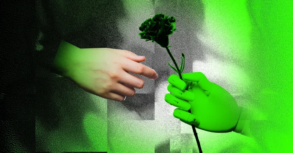 Ilustración sobre inteligencia artificial y estándares tecnológicos.