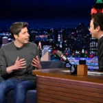 Sam Altman durante su entrevista en The Tonight Show.