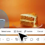 Interfaz de Figma mostrando la nueva barra de herramientas de edición de imágenes.