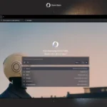 Interfaz del navegador Opera Neon