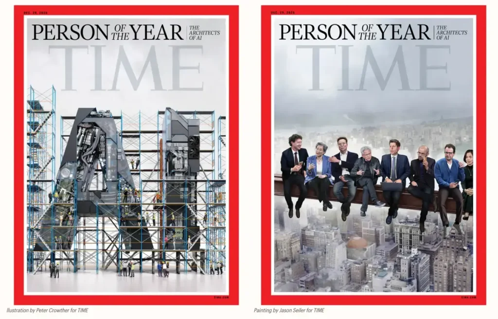 Portada de TIME Magazine con los 'Arquitectos de la IA'