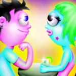 Ilustración de un collar de IA compañero sobre fondo blanco.