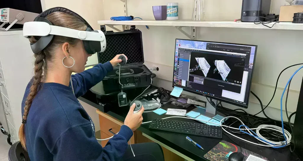 Imagen de proyección de núcleos celulares neuronales y dendritas.