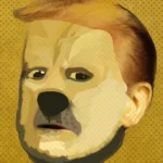 Ilustración conceptual que contrasta memecoins volátiles con stablecoins estables.